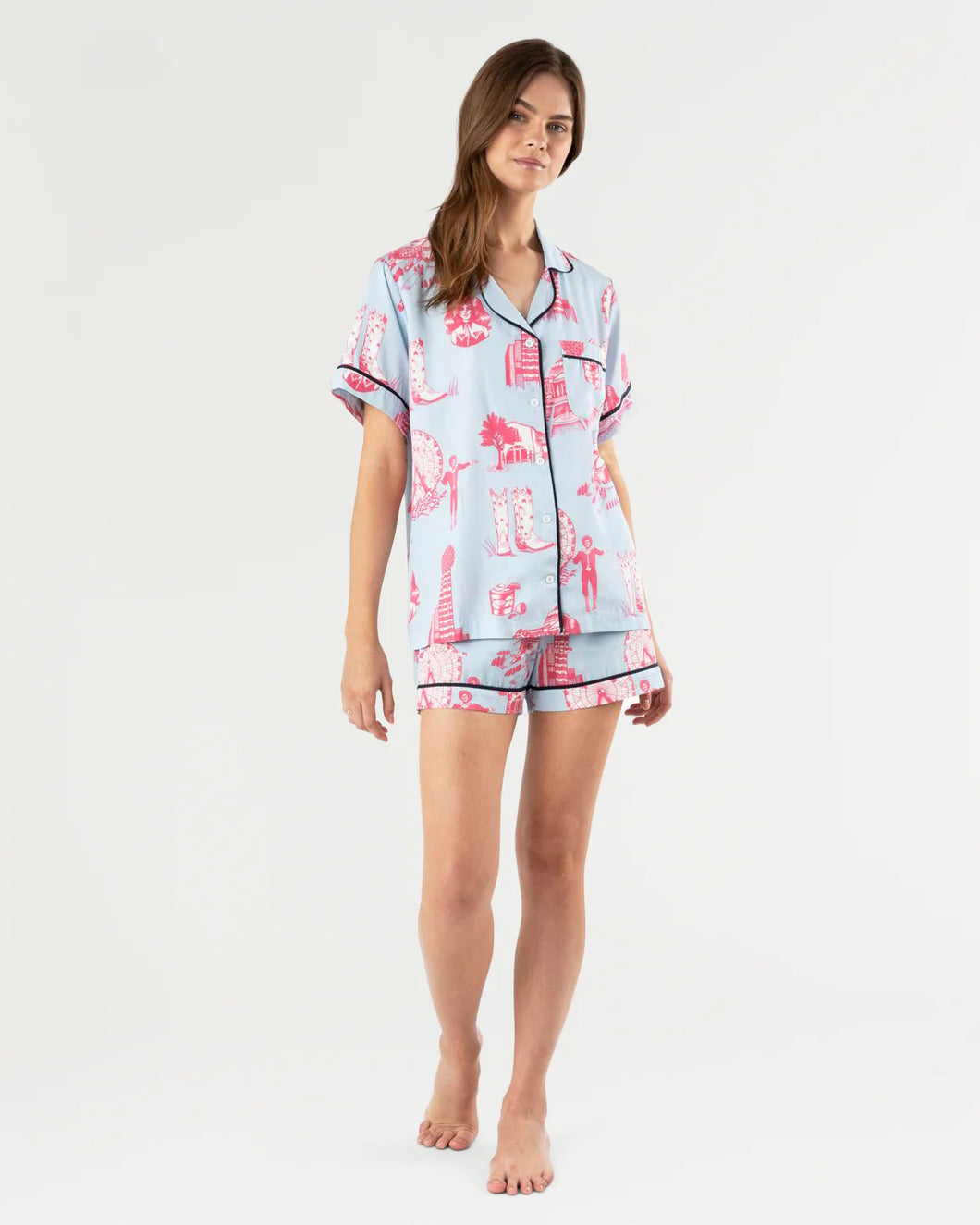 Dallas Toile Pajama Set