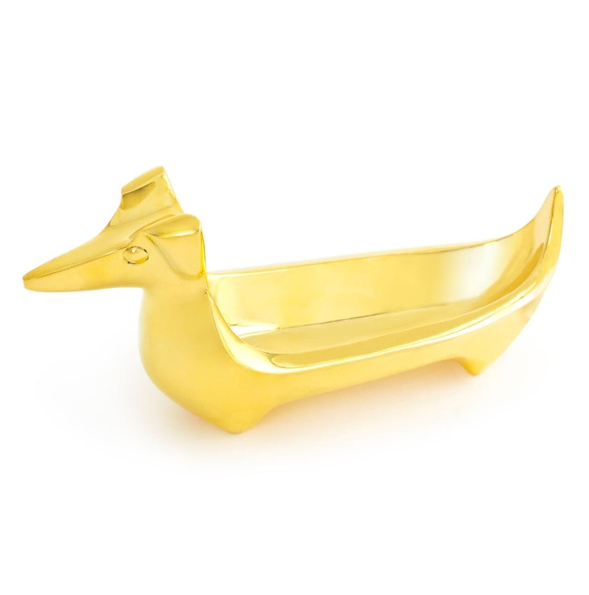 Brass Dachshund Ring Bowl